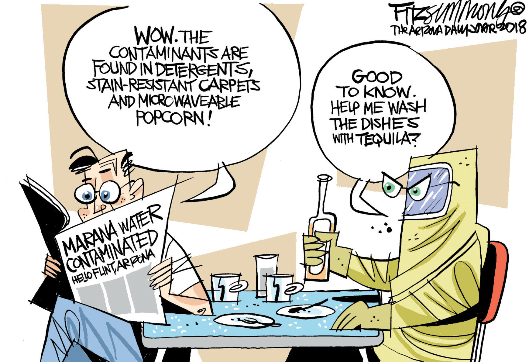 Daily Fitz Cartoon: Marana H2O